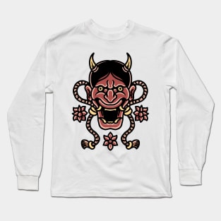 Oni tattoo t-shirt Long Sleeve T-Shirt